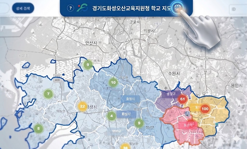 공유학교 지도 버튼 안내